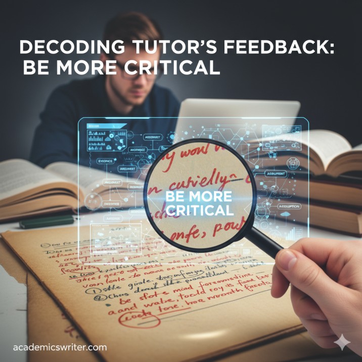 You are currently viewing DECODING TUTOR’S FEEDBACK: BE MORE CRITICAL